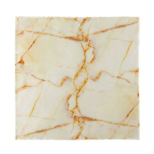 Sugar Brown Marble Print Silk Bandana