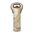 Sugar Brown Marble Print Single Neoprene Wine Tote