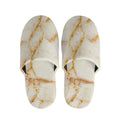 Sugar Brown Marble Print Slippers