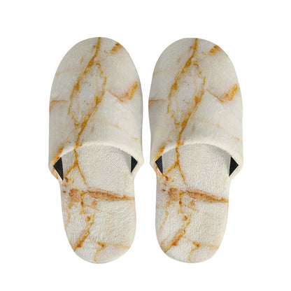 Sugar Brown Marble Print Slippers