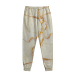 Sugar Brown Marble Print Sweatpants