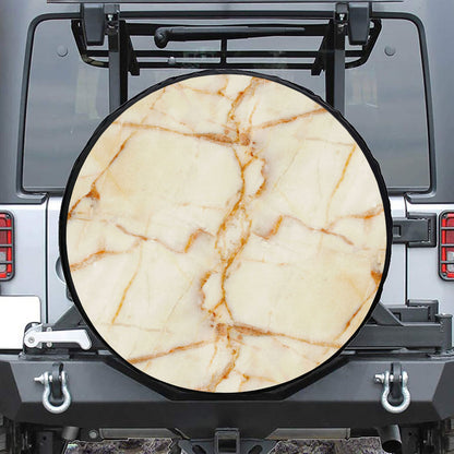 Sugar Brown Marble Print Tire Cover