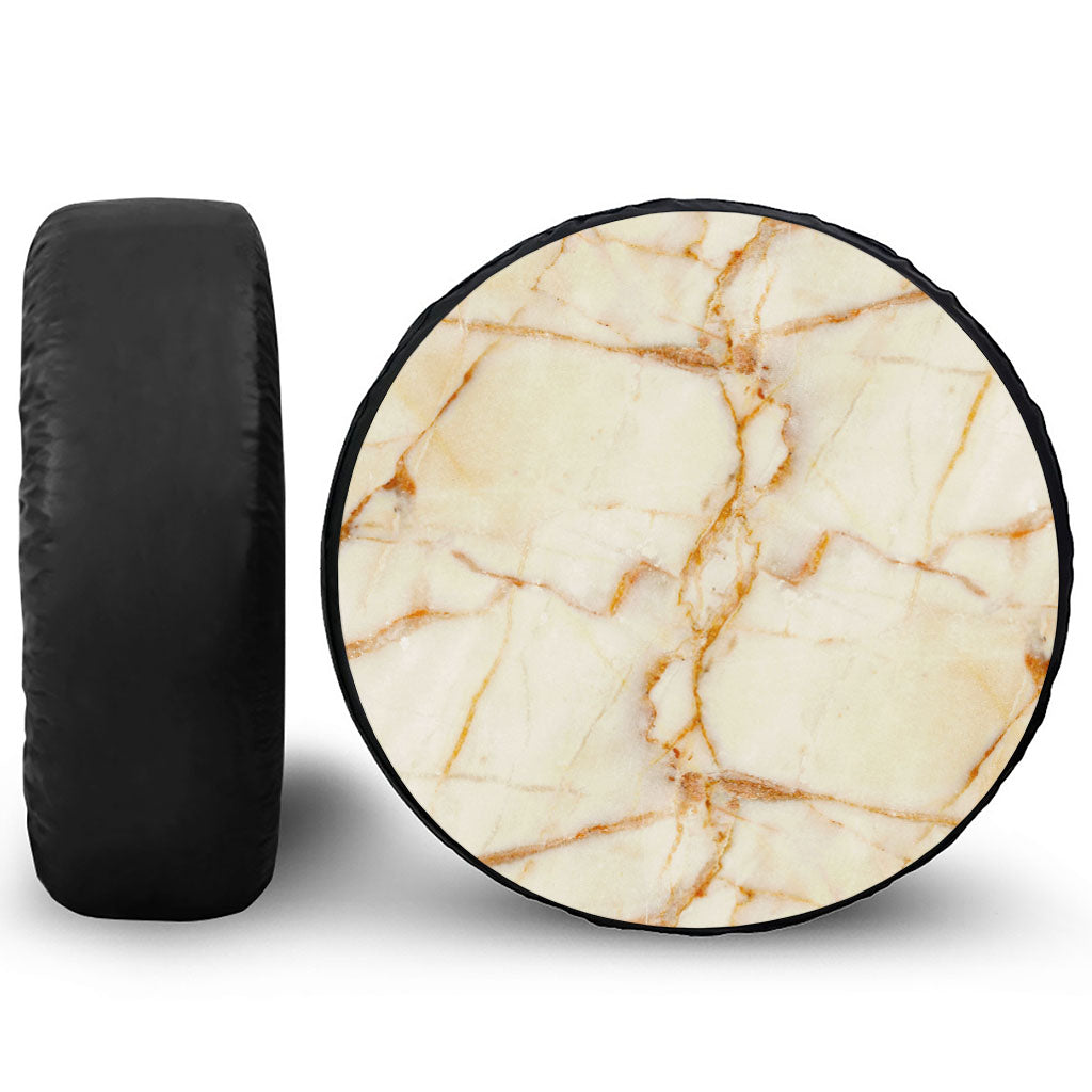 Sugar Brown Marble Print Tire Cover