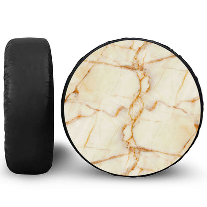 Sugar Brown Marble Print Tire Cover