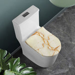 Sugar Brown Marble Print Toilet Lid Cover
