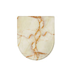 Sugar Brown Marble Print Toilet Lid Cover