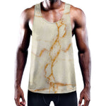 Sugar Brown Marble Print Training Tank Top