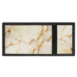 Sugar Brown Marble Print Trifold Wallet