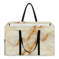 Sugar Brown Marble Print Utility Tote Bag