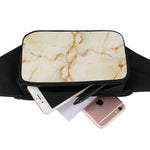Sugar Brown Marble Print Waist Bag
