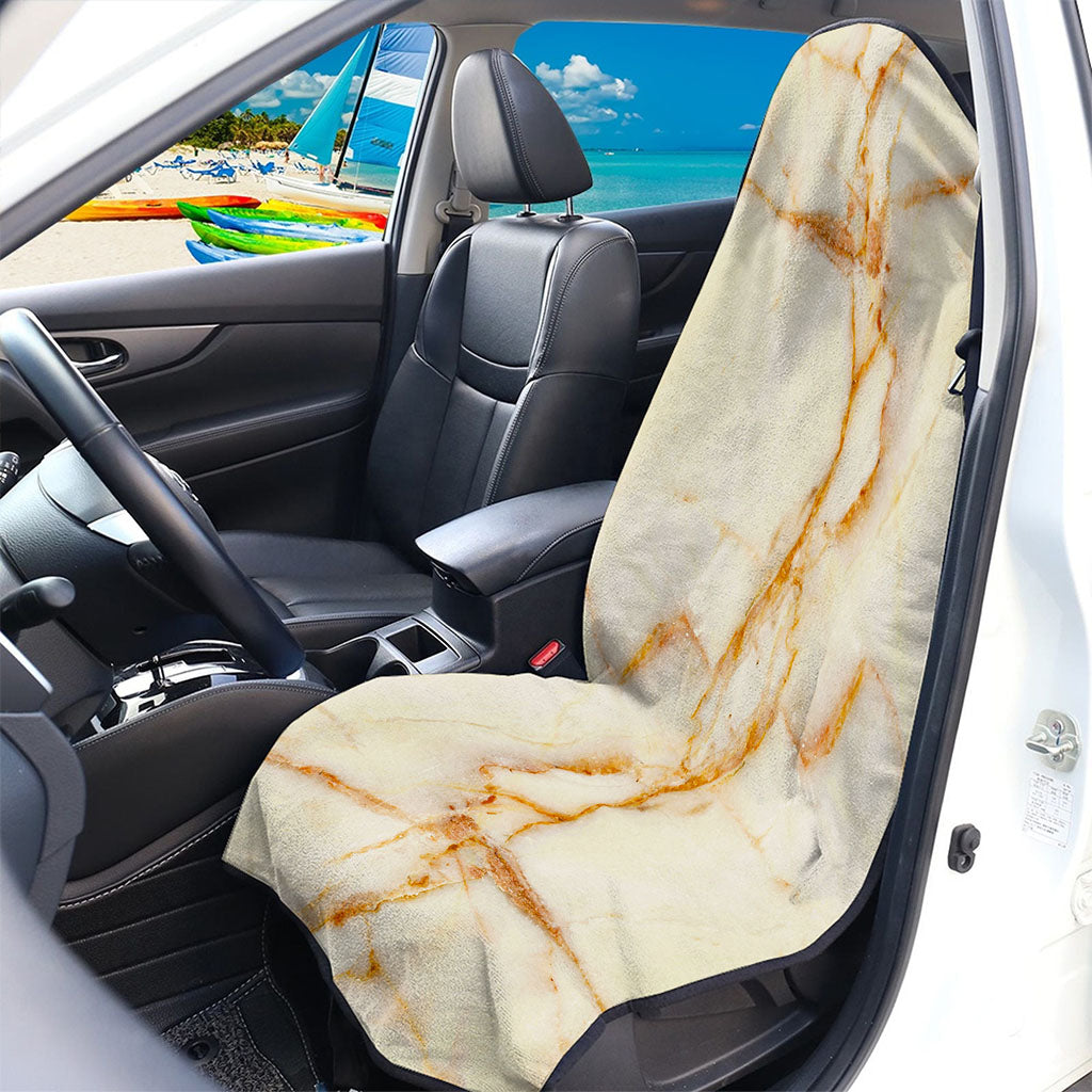 Sugar Brown Marble Print Waterproof Car Seat Cover