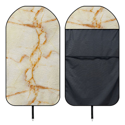 Sugar Brown Marble Print Waterproof Car Seat Cover
