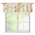 Sugar Brown Marble Print Window Valance