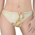 Sugar Brown Marble Print Women's Thong
