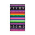 Sugar Skull Mexican Serape Pattern Print Baby Crib Sheet