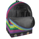 Sugar Skull Mexican Serape Pattern Print Backpack