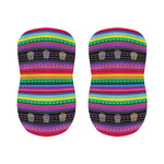 Sugar Skull Mexican Serape Pattern Print Bar Stool Covers