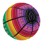 Sugar Skull Mexican Serape Pattern Print Basketball