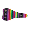 Sugar Skull Mexican Serape Pattern Print Bicycle Seat Cover