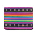 Sugar Skull Mexican Serape Pattern Print Bifold Wallet