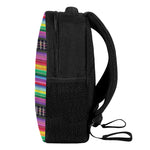 Sugar Skull Mexican Serape Pattern Print Casual Backpack