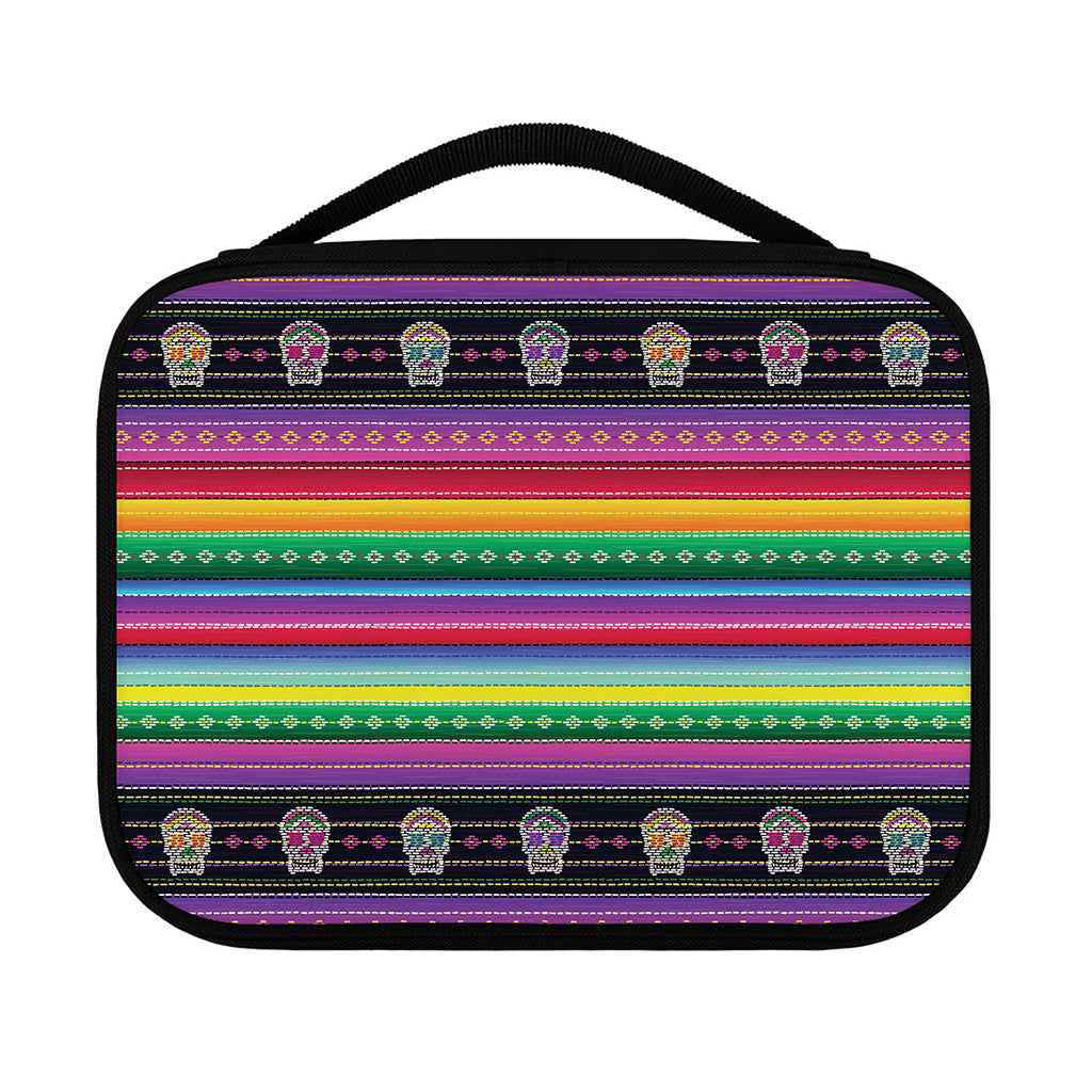 Sugar Skull Mexican Serape Pattern Print Classic Bible Case