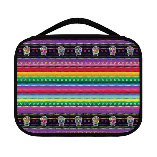 Sugar Skull Mexican Serape Pattern Print Classic Bible Case