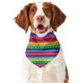Sugar Skull Mexican Serape Pattern Print Dog Bandana