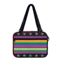 Sugar Skull Mexican Serape Pattern Print Double Strap Bible Bag