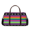 Sugar Skull Mexican Serape Pattern Print Duffel Bag