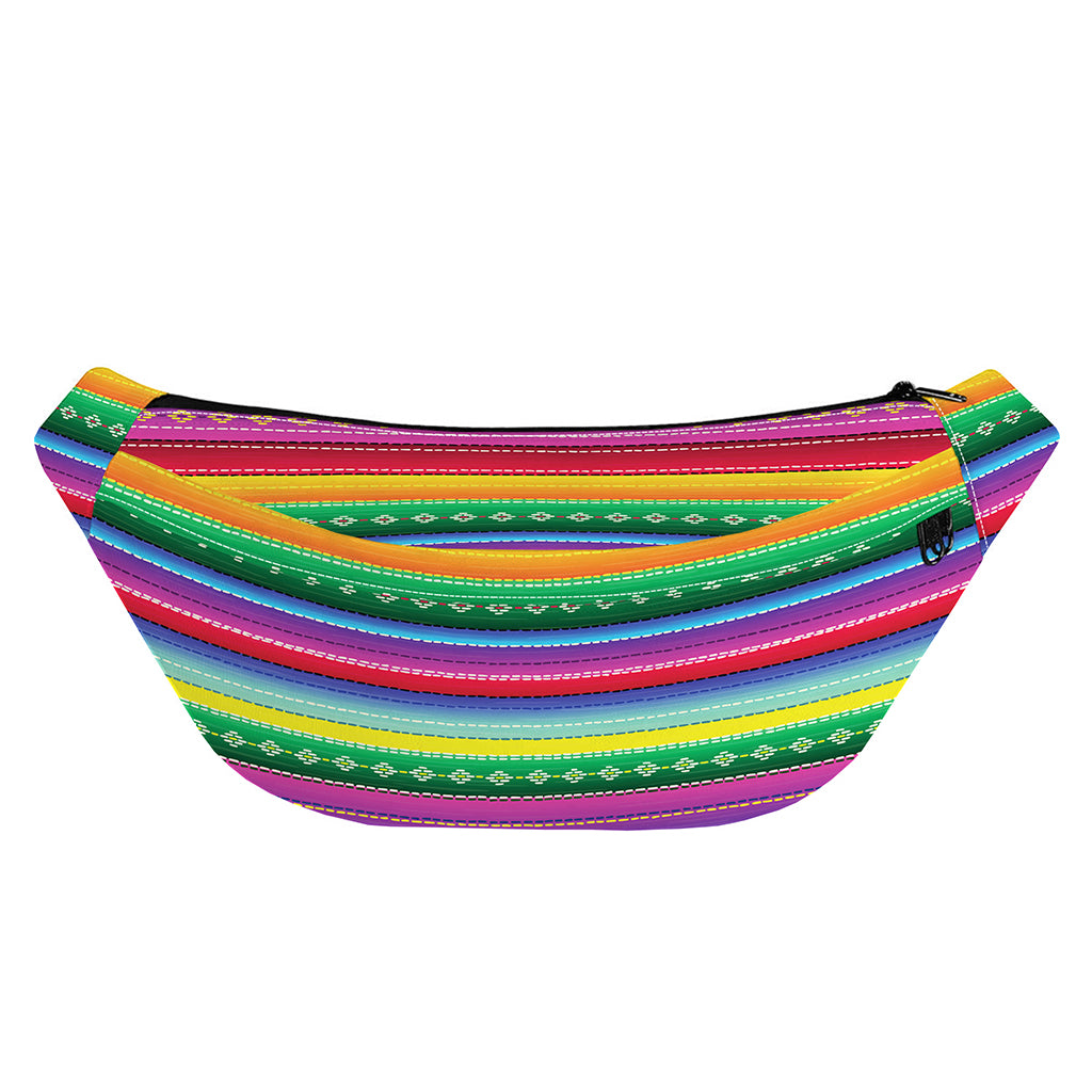 Sugar Skull Mexican Serape Pattern Print Fanny Pack
