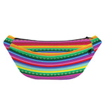 Sugar Skull Mexican Serape Pattern Print Fanny Pack