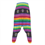 Sugar Skull Mexican Serape Pattern Print Hammer Pants