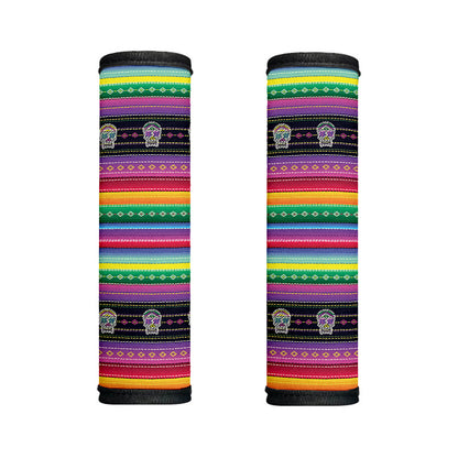 Sugar Skull Mexican Serape Pattern Print Handle Covers
