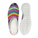 Sugar Skull Mexican Serape Pattern Print Mesh Casual Shoes