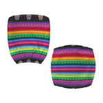 Sugar Skull Mexican Serape Pattern Print Office Chair Cover