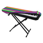Sugar Skull Mexican Serape Pattern Print Piano Keyboard Cover