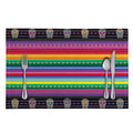 Sugar Skull Mexican Serape Pattern Print Placemat