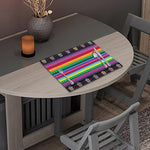 Sugar Skull Mexican Serape Pattern Print Placemat