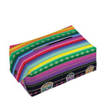 Sugar Skull Mexican Serape Pattern Print Rectangle Tissue Box Cover