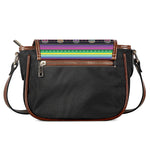 Sugar Skull Mexican Serape Pattern Print Saddle Bag