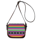 Sugar Skull Mexican Serape Pattern Print Saddle Bag