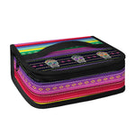 Sugar Skull Mexican Serape Pattern Print Small Lunch Bag