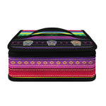 Sugar Skull Mexican Serape Pattern Print Small Lunch Bag