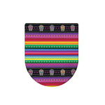 Sugar Skull Mexican Serape Pattern Print Toilet Lid Cover