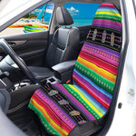 Sugar Skull Mexican Serape Pattern Print Waterproof Car Seat Cover