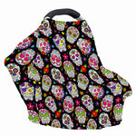 Sugar Skull Pattern Print Baby Seat Cover