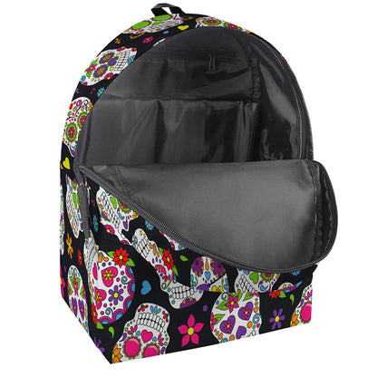 Sugar Skull Pattern Print Backpack