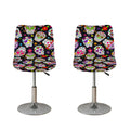 Sugar Skull Pattern Print Bar Stool Covers