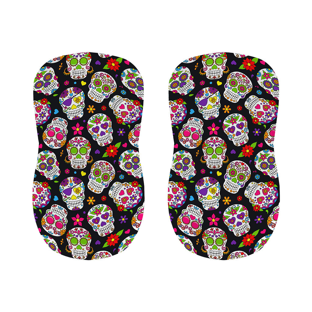 Sugar Skull Pattern Print Bar Stool Covers
